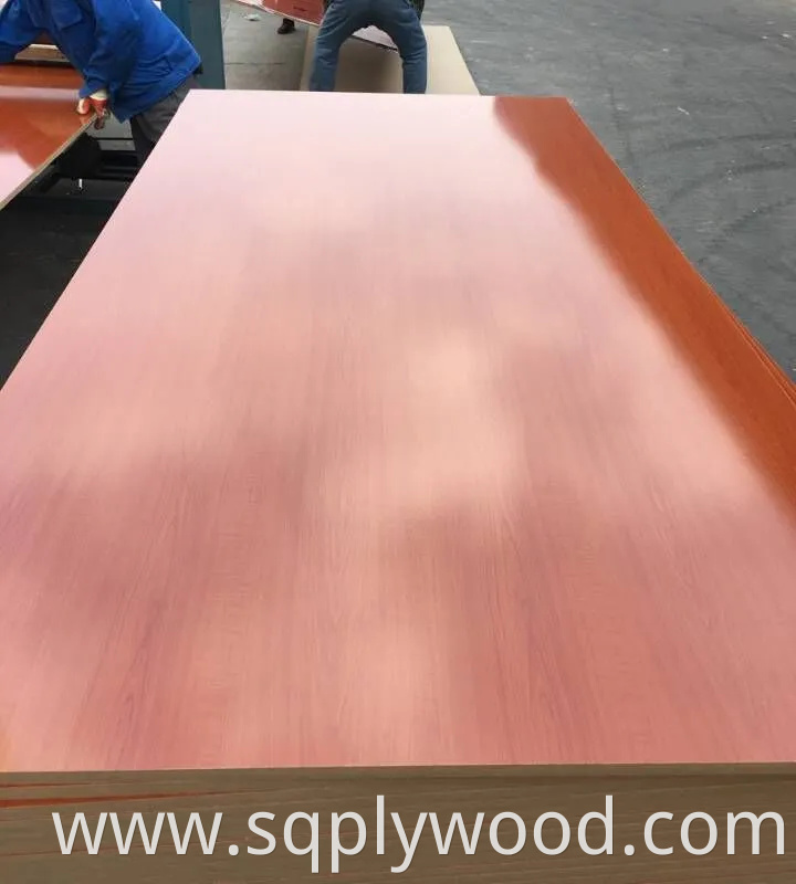 High Quality 15mm/18mm Waterproof UV High Gloss Melamine Veneer Laminated Raw Plain MDF Fiber Board for Furniture and Decoration
